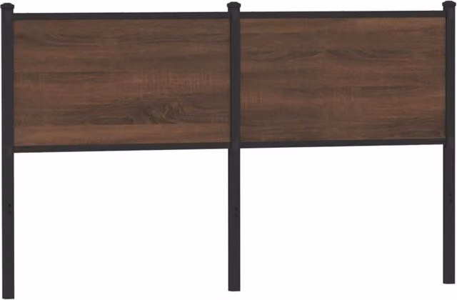 Berkfield Home Classic Headboard in Brown Oak, 150 cm, Made from Engineered Wood and Metal