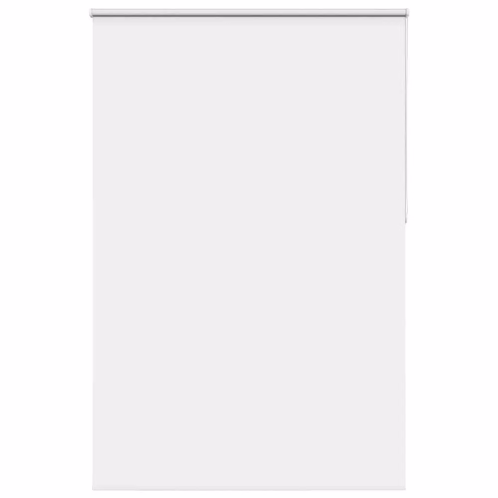 Berkfield Home White Blackout Roller Blind, Polyester Fabric, W: 160 cm, H: 230 cm