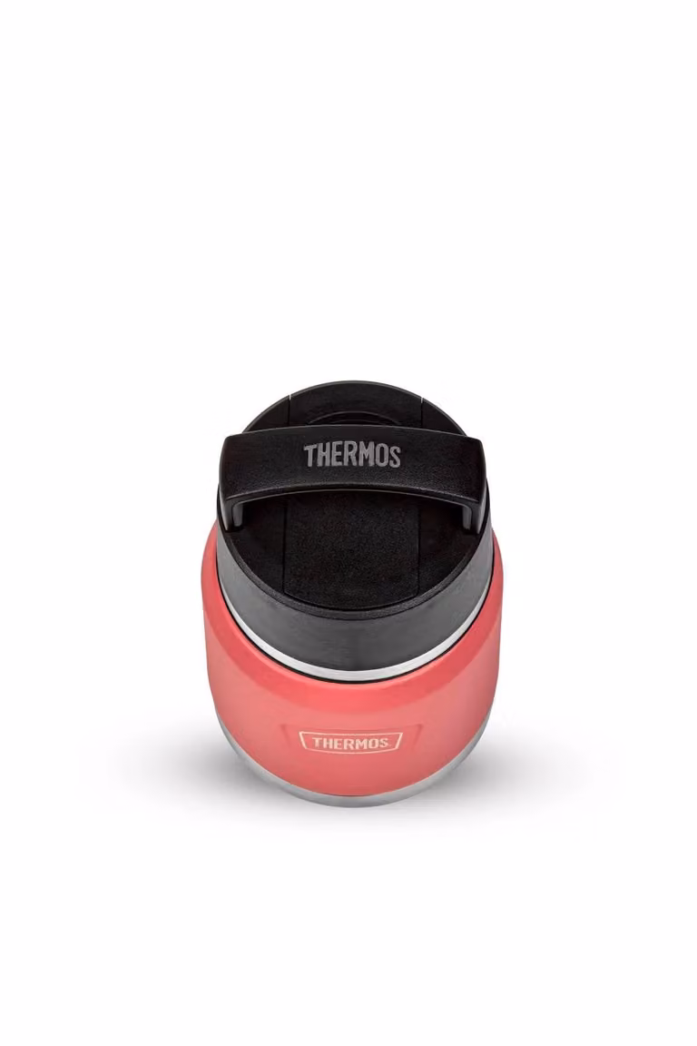Thermos Icon Series Stainless Steel Food Flask with Handle, 355ml, Pink
