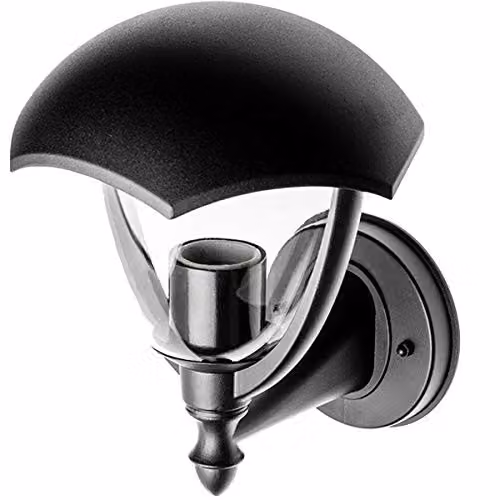 CGC Lighting Poppy Black Curved Coach Lantern Outdoor Up Light for Garden and Terrace – 4