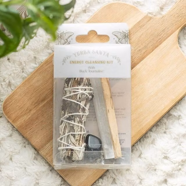 Uniqueful Yerba Santa Sage Energy Cleansing Smudge Kit with Multicolour Herbs