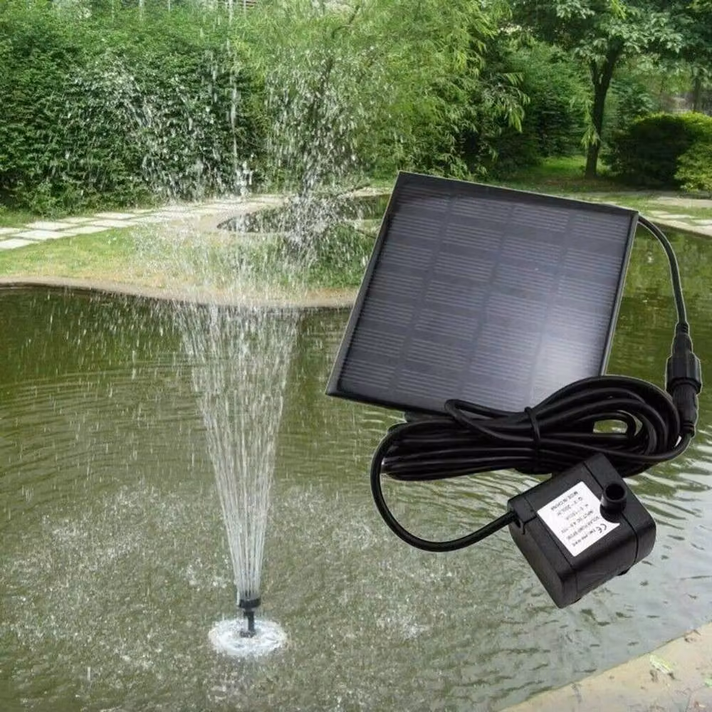 NESTLUNE Solar Fountain Pump for Garden Ponds, Pools and Fish Aquariums, Black – 4