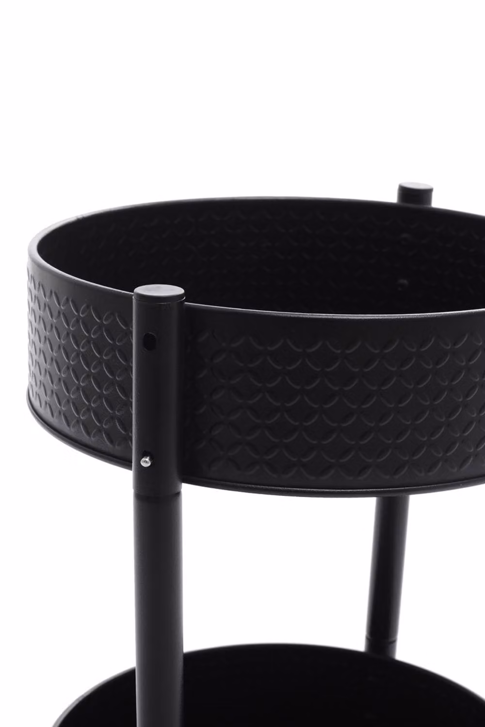 Garden Sanctuary 2-Tier Rotating Metal Spice Rack Organiser in Black, W/D/H: 33.0 x 25.0 cm – 5