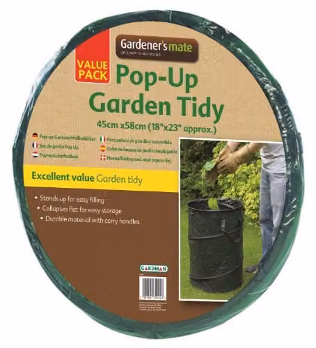 Gardman Large Pop-Up Garden Tidy in Black and Green