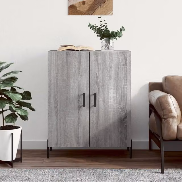Berkfield Home Grey Sonoma Sideboard in Engineered Wood W/D/H: 69.5 x 34 x 90 cm – 1