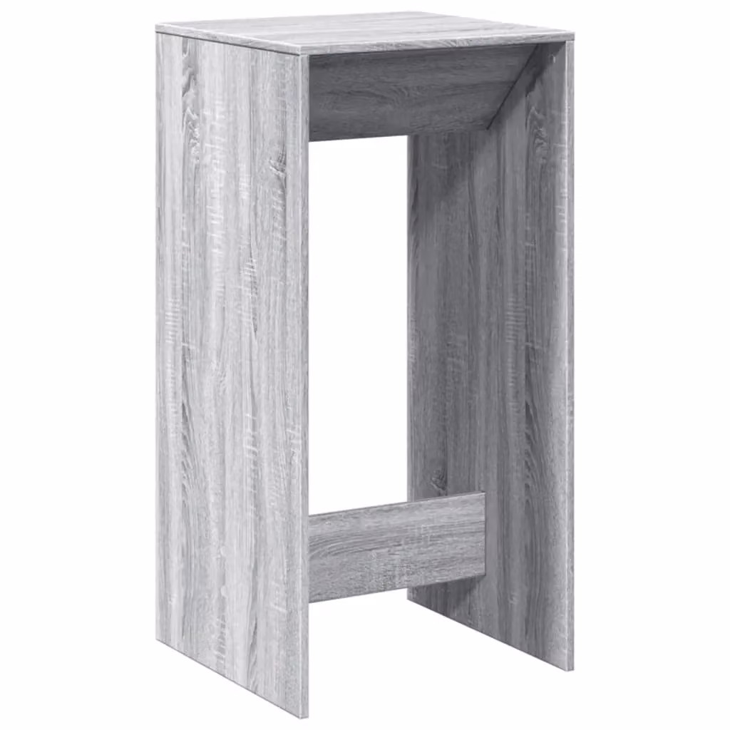 Berkfield Home Bar Table in Grey Sonoma, W: 51 cm, D: 50 cm, H: 103.5 cm – 2