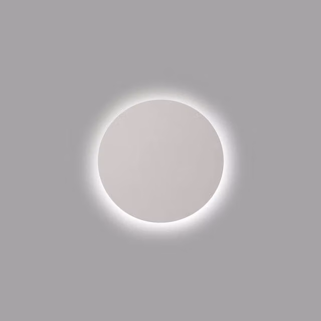 Netlighting Luna LED Wall Lamp in White Plaster with 5W Warm White Light – 1