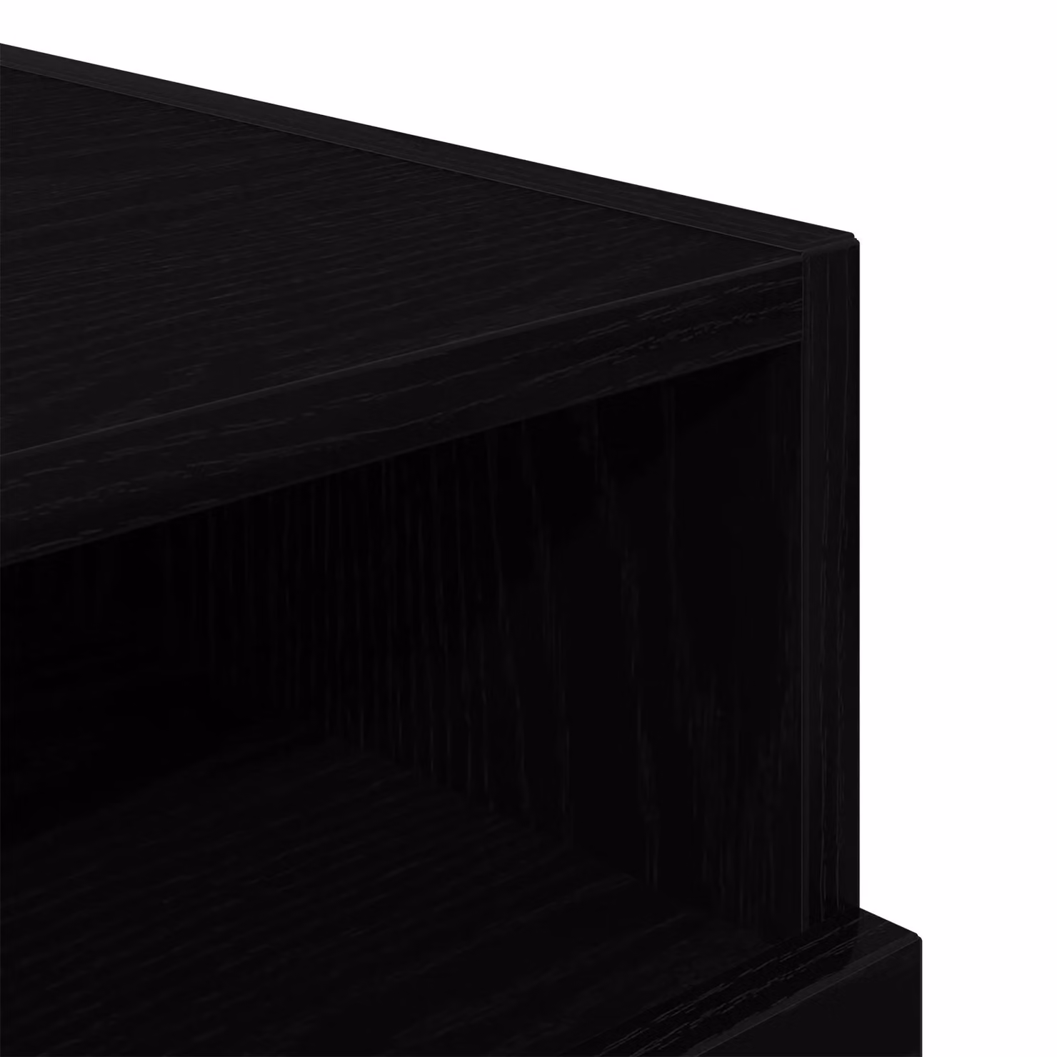 Berkfield Home Black Oak Bedside Cabinet with Integrated LED Lights W: 40 cm, D: 39 cm, H: 37 cm – 6