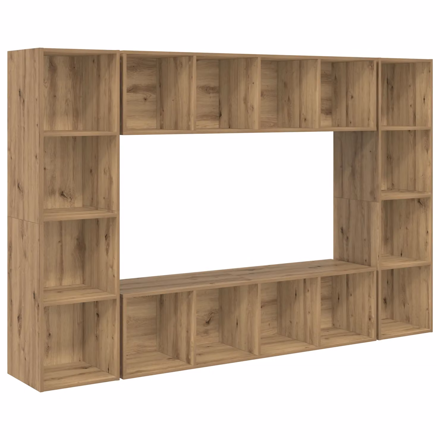 Berkfield Home Modern Brown TV Cabinet, W/D/H: 37 x 37 x 142.5 cm – 2