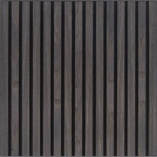 Fuse Acoustic Wooden Slatted Wall Panel in Anthracite Grey