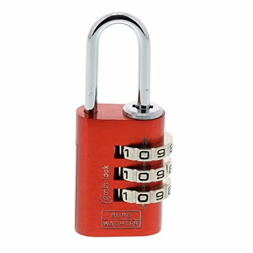 Burg-Wächter Duo 88 Combination Lock Set with 20 m Red Aluminium Cable