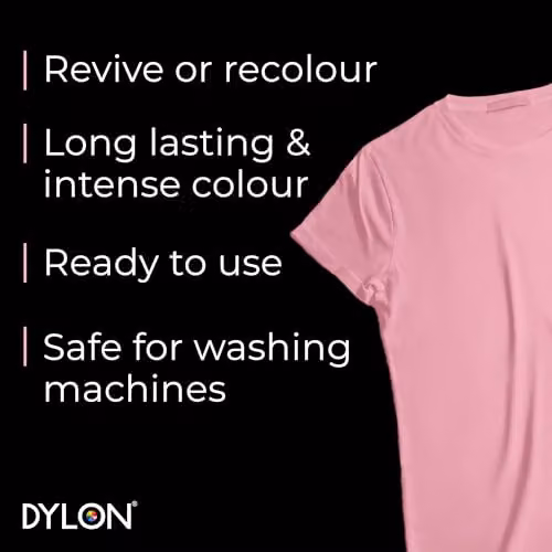Dylon Fabric Dye Pods for Clothes and Soft Furnishings, Peony Pink, 350g – 4