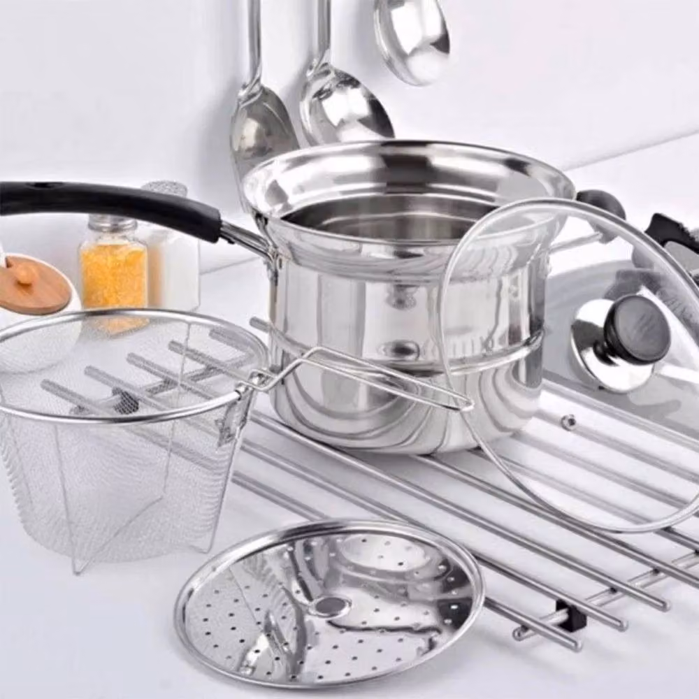 SPETLEK Non Stick Deep Fat Fryer Chip Pan in Silver – 2