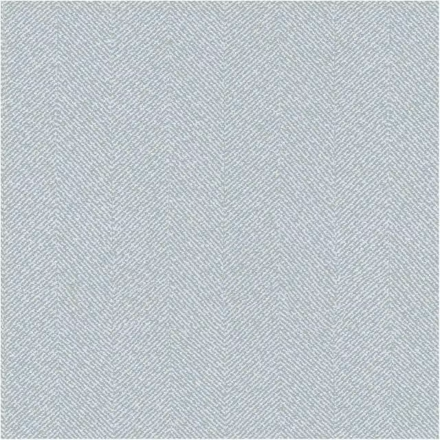 Sophie Allport Herringbone Texture Morning Fog Wallpaper in Blue and Grey, W: 52 cm, H: 1000 cm