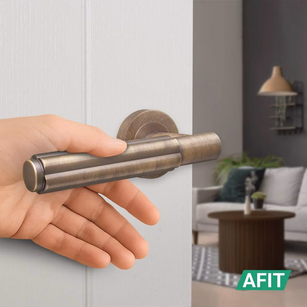 AFIT Antique Brass Internal Lever On Rose Door Handle in Bronze – 4