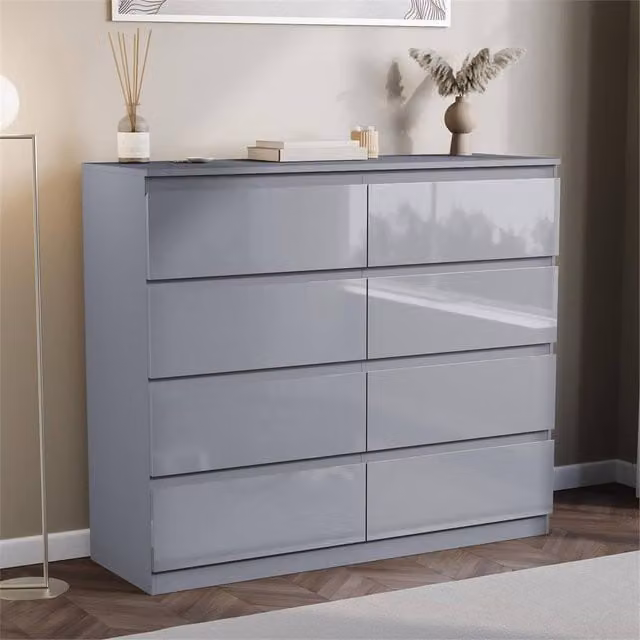 SPETLEK Wide Grey Chest of Drawers – 1