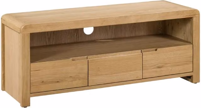 Cheshire Premium Ardley Modern TV and Media Unit in Light Oak
