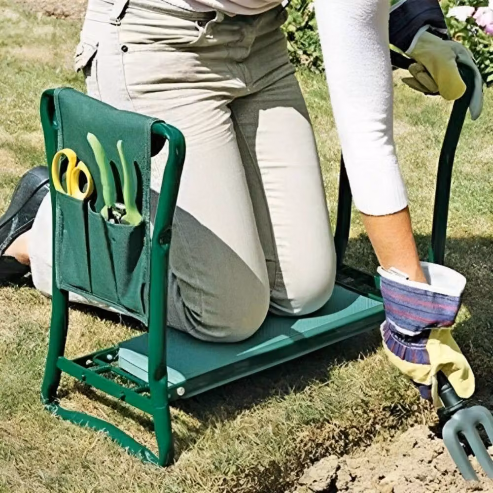 KORVIXA 3-in-1 Garden Kneeler Seat in Green – 5