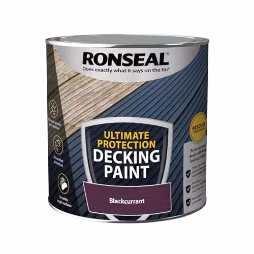 Ronseal Ultimate Decking Paint in Blackcurrant Purple, 2.5 l – 3
