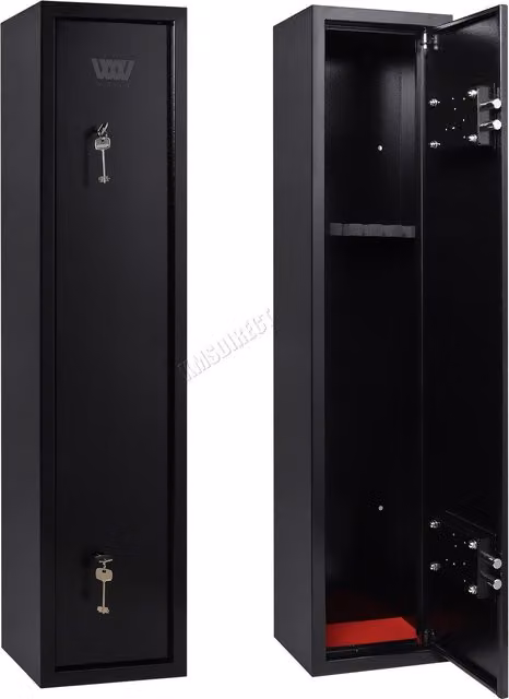 Westwood Lockable Steel Security Safe Cabinet in Black, W/D/H: 30 x 30 x 30 cm