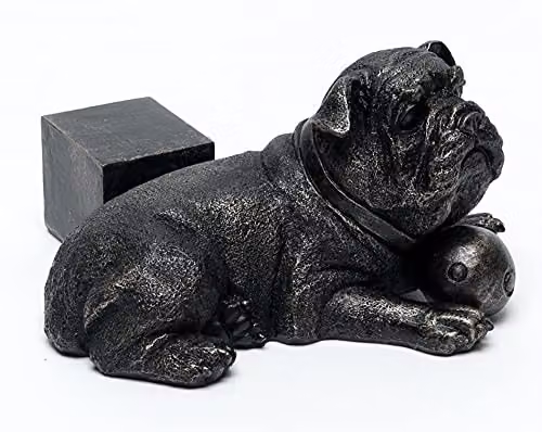Jardinopia Resting British Bulldog Plant Pot Feet, Bronze, Set of 3, W: 9.0 cm, D: 8.2 cm, H: 8.5 cm – 2