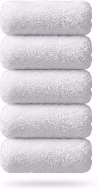 Bedsland 5 Pack White Lint-Free Emulsion Mini Roller Refill Sleeves for Water-Based Paint, Diameter: 10.16 cm
