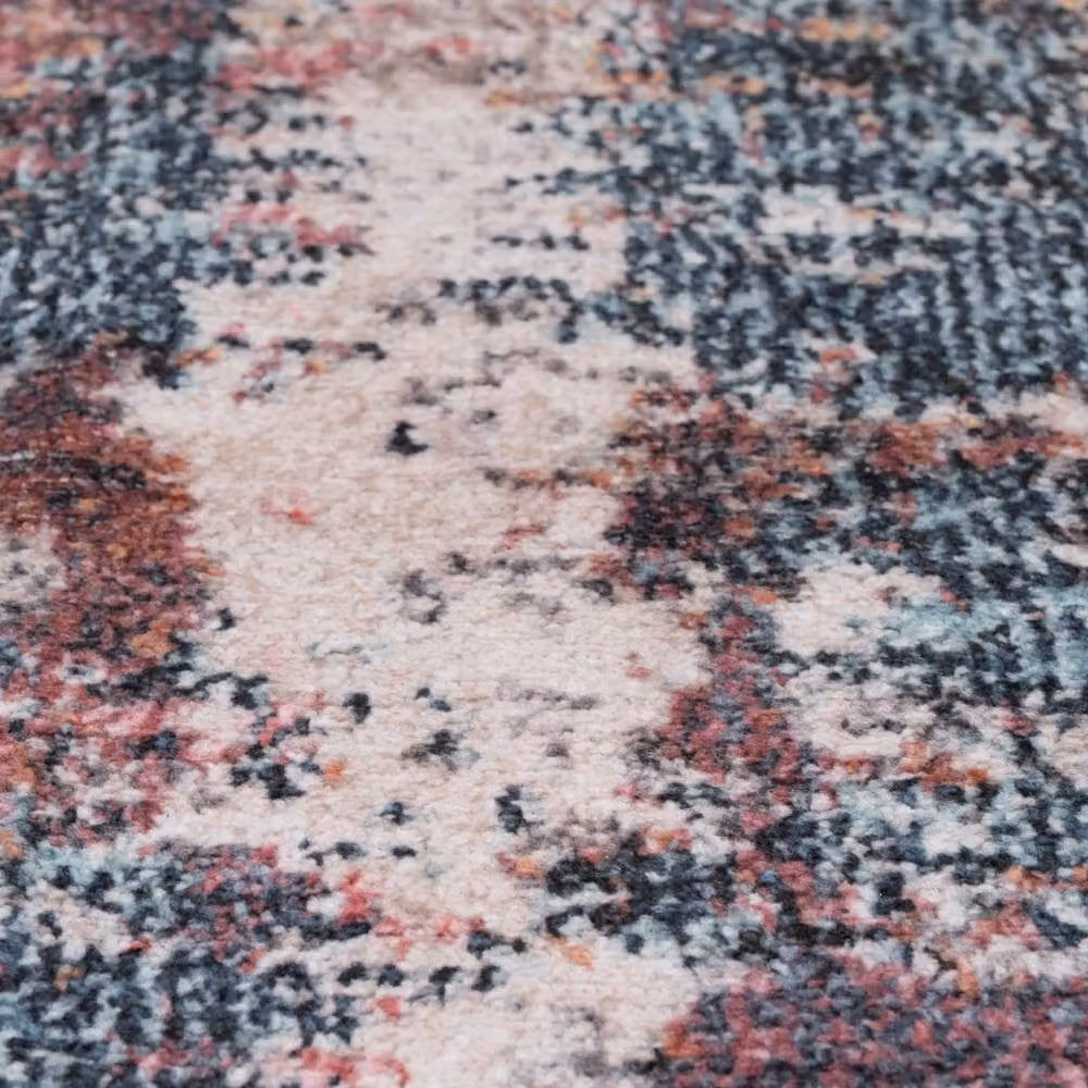 Kukoon Blush Pink and Cream Floral Washable Living Room Rug, W/D/H: 240 x 330 cm – 8