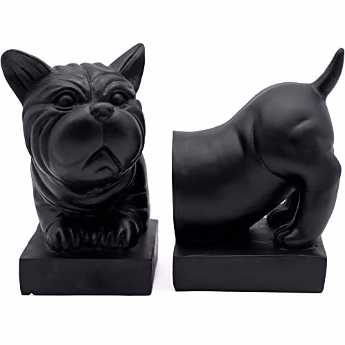 Maison Des Cadeaux Black Plastic Tabletop Bookends – 4