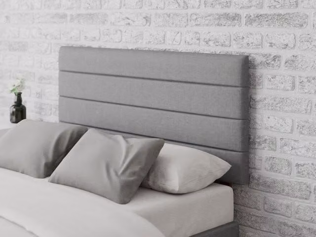 Aspire Store Kelly Grey Velvet Upholstered Panel Headboard, Width: 60 cm