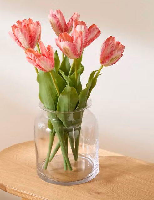 M&S Apothecary Statement Glass Vase in Clear