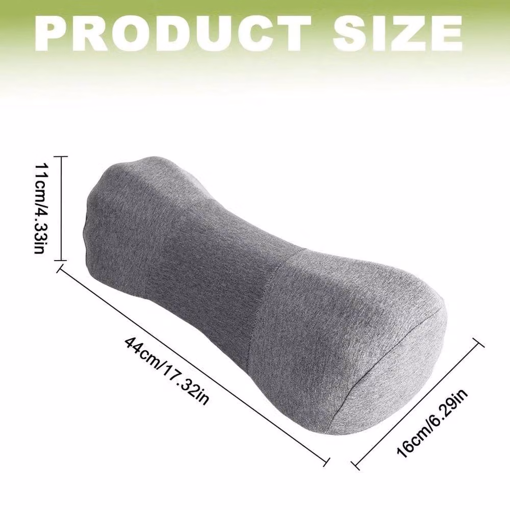 EONLION Grey Memory Foam Wedge Neck Support Pillow for Babies and Cots – 2