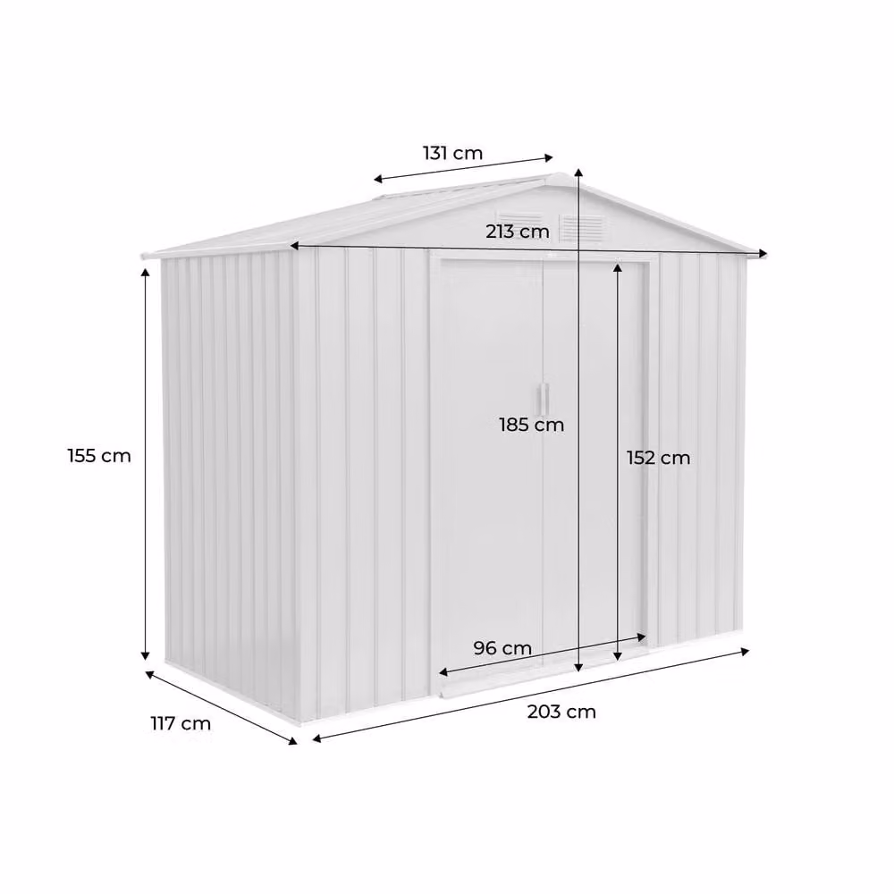 sweeek Garden Shelter with Anchor Kit in Dark Grey – 4
