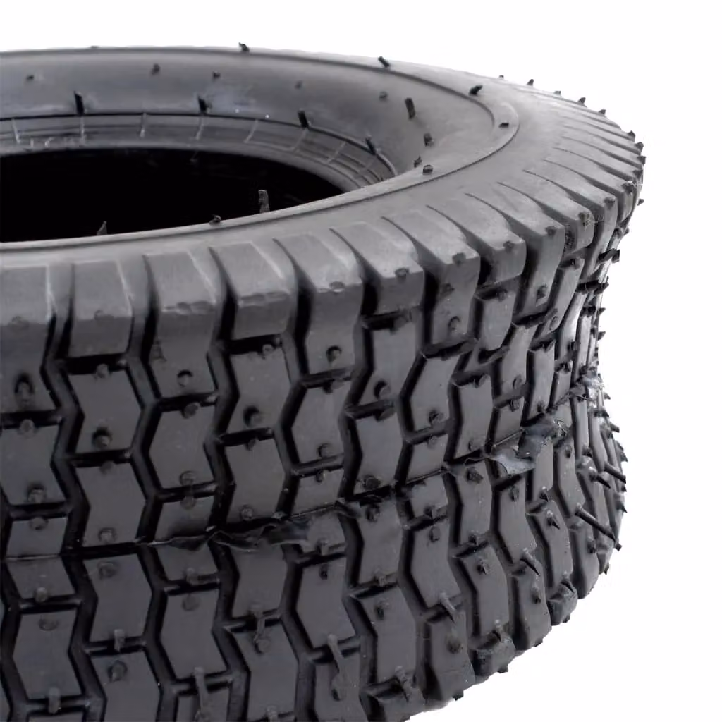 Berkfield Home Wheelbarrow Tyres, 2 Pack, Black Rubber, 13x5.00-6 4PR – 5