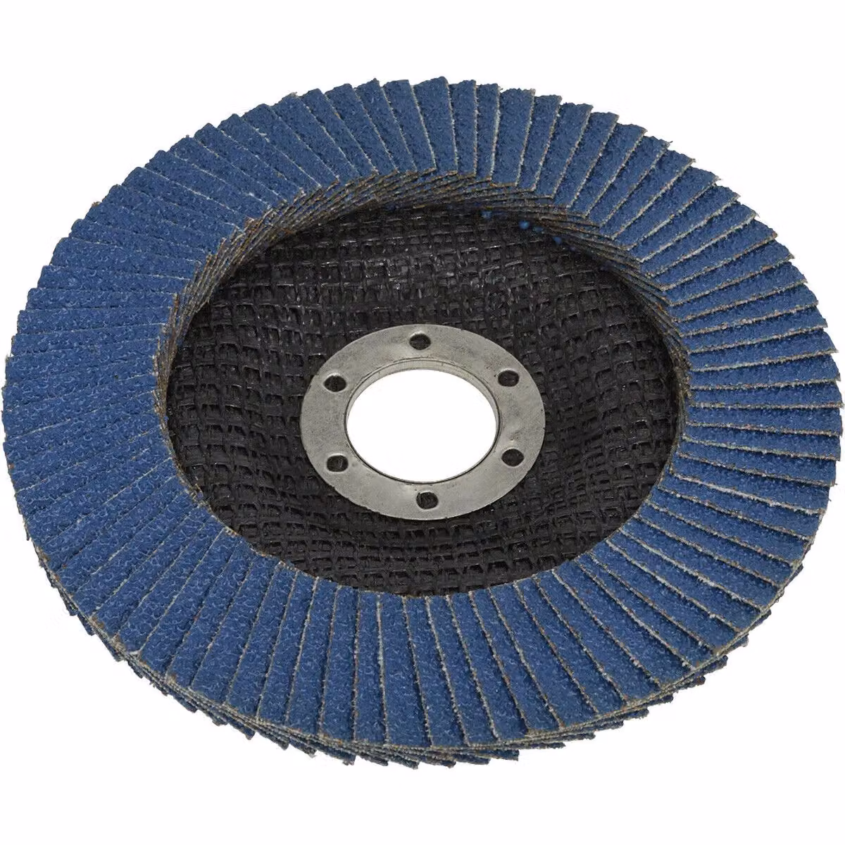 Loops 125mm Zirconium Flap Disc with 22mm Bore and Depressed Centre, 40 Grit, Blue – 3