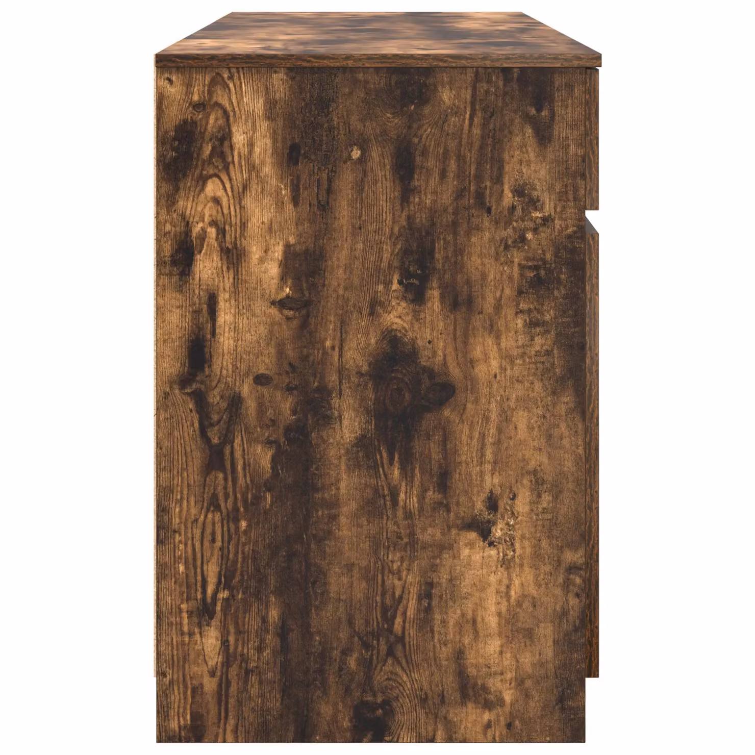 Berkfield Modern Writing Desk in Smoked Oak, W/D/H: 140 x 49 x 76 cm – 3