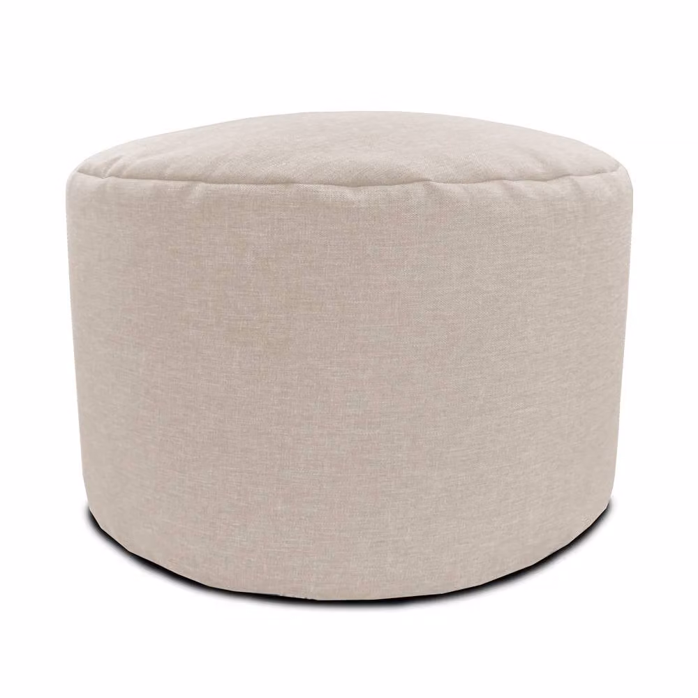 rucomfy Barley Ottoman Footstool and Indoor Pouffe Bean Bag in Beige – 2