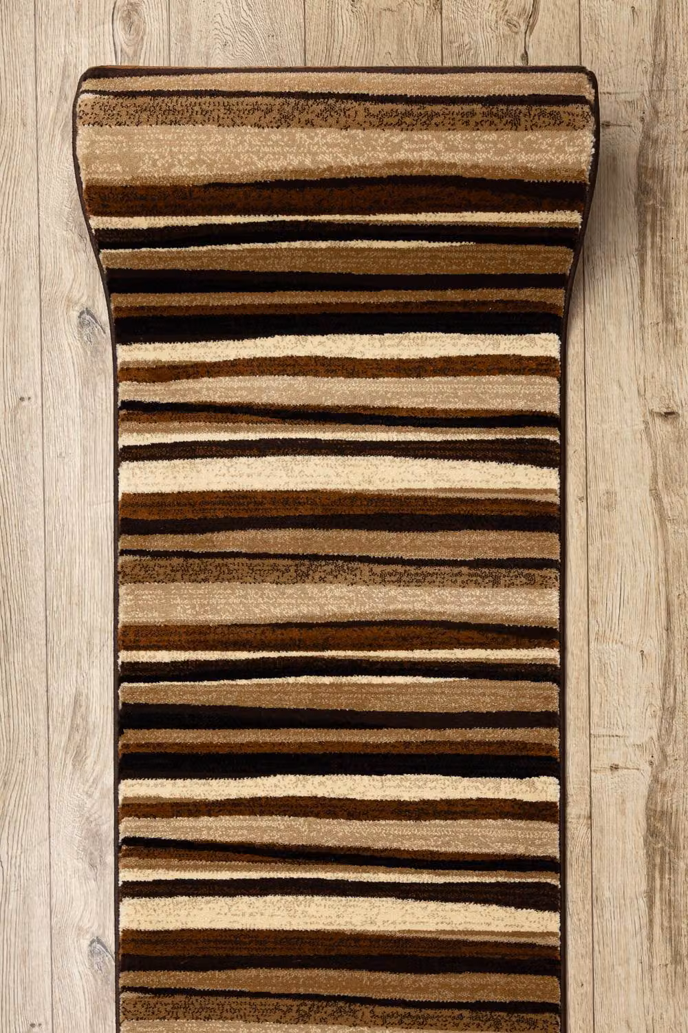 RugsX Royal 5374 Striped Modern Runner in Beige, W/D/H: 70 x 180 x 1 cm – 5