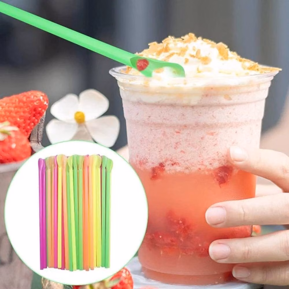 SPETLEK Multicolour Reusable Biodegradable Straws and Spoons – 2