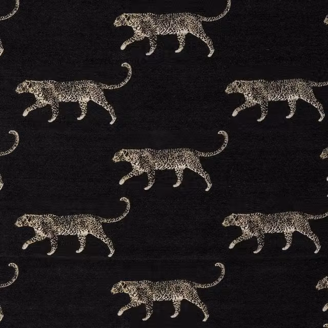 Terrys Modern Leopard Graphic Fabric in Black and Grey