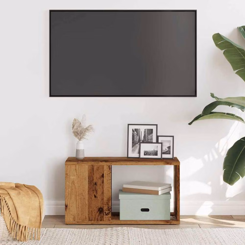 Berkfield Home Rustic Old Wood TV Cabinet in Brown, W/D/H: 60 x 24 x 32 cm – 4