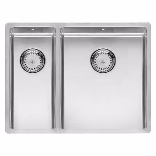 Reginox Elite New York Stainless Steel Sink Cabinet, Silver, Flush-Mounted, Width: 60 cm