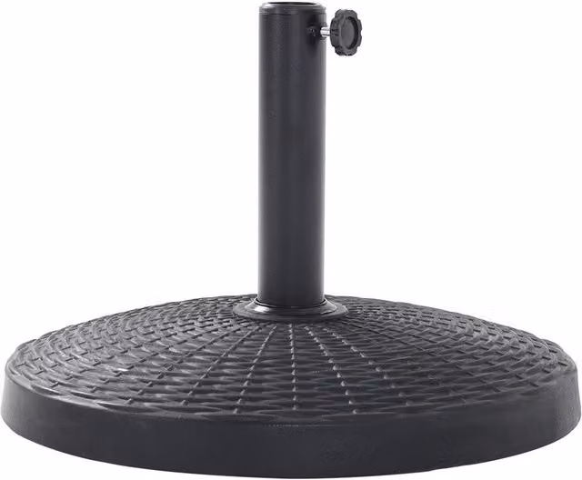 Livingandhome Black Plastic Geometric Outdoor Parasol and Awning Weighted Base