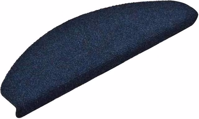 Berkfield Home Self-adhesive Non-slip Stair Mats, 5 Pack, Navy Blue, W/D/H: 65 x 21 x 4 cm