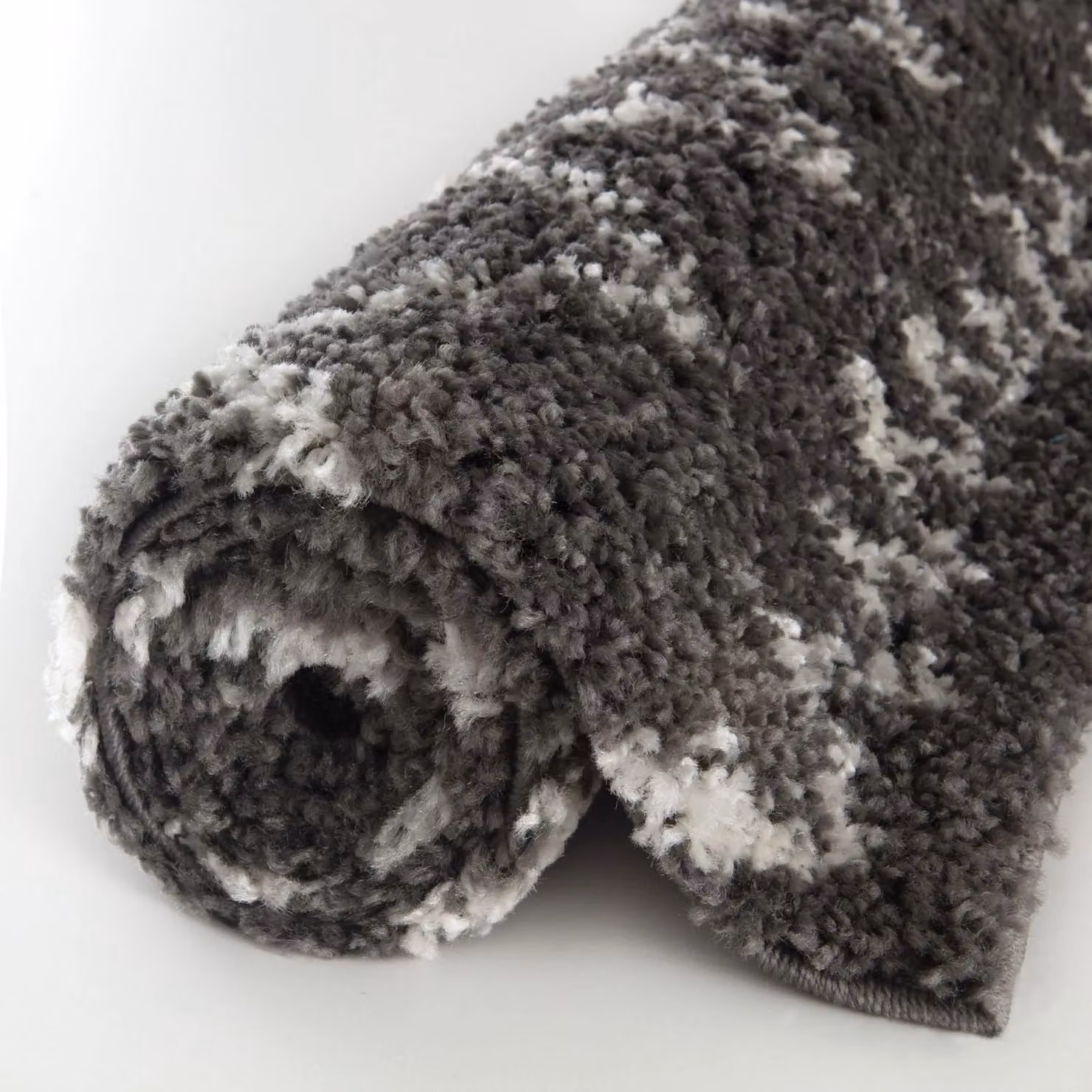 THE RUGS Soft Tangier Moroccan High Pile Shaggy Rug in Dark Grey, W: 200 cm x D: 290 cm – 2