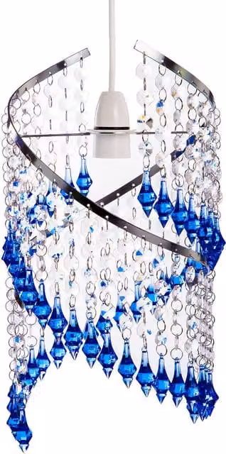 Innoteck Blue Spiral Droplet Pendant Light Shade