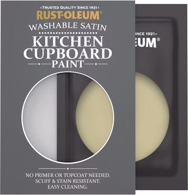 Rust-Oleum Kitchen Cupboard Satin Finish Tester Sachet, Sage Green, 10ml