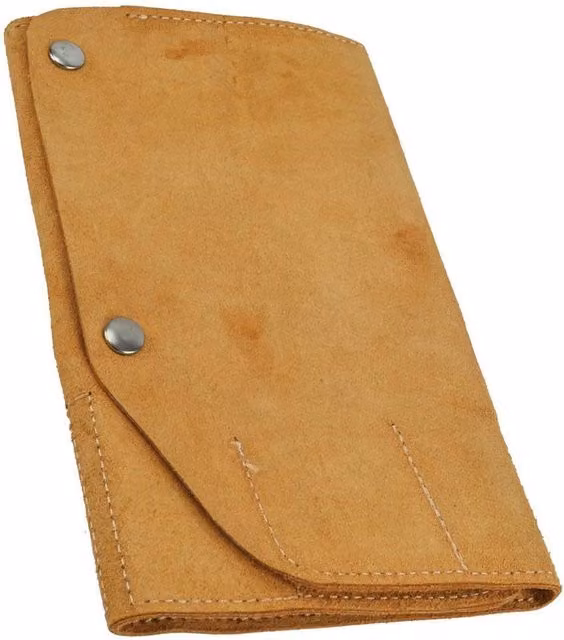 Faithfull 10 Pocket Leather Tool Roll, Brown and Multicolour, W: 48 cm x H: 27 cm