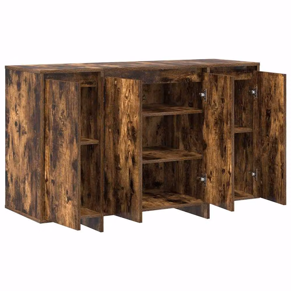 Berkfield Home Smoked Oak Sideboard in Brown, W/D/H: 120 x 41 x 75 cm – 3