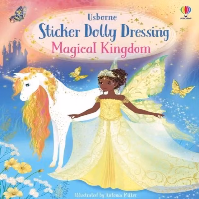 Fiona Watt Sticker Dolly Dressing Magical Kingdom Multicolour Paperback Book