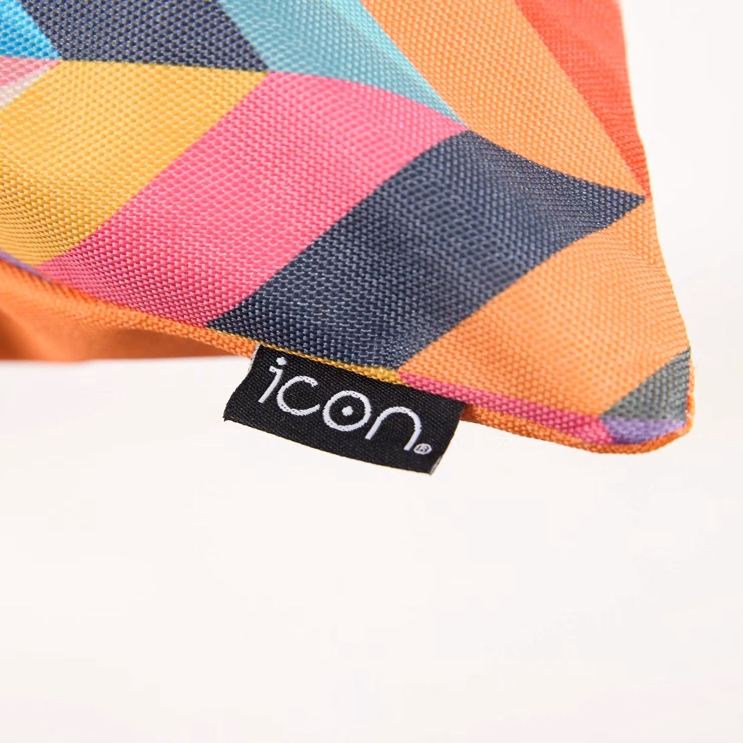 ICON Waterproof Indoor and Outdoor Herringbone Print Cushion, 4-Pack, Orange and Multicolour, W/D/H: 43 x 43 x 43 cm – 4